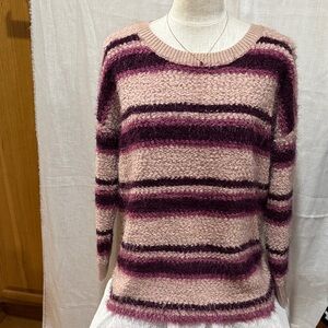 Torrid Striped Pink and Purple Women's Sweater
